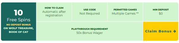 Claim 10 Free Spins - Step 1