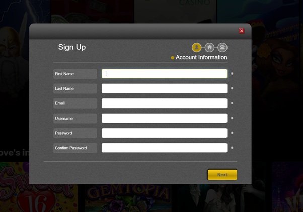 Claim 20 Free Spins - Step 1