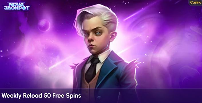 Get 50 Free Spins Weekly At NovaJackpot Casino