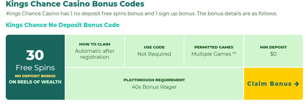 Claim an Exclusive No Deposit Bonus - Step 1