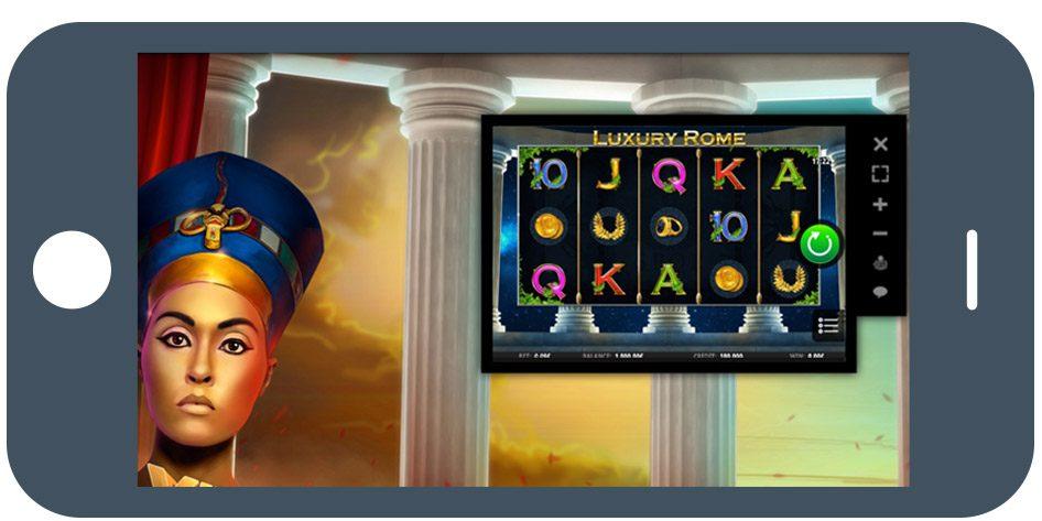 Play Luxury Rome Slot Game on Mobile